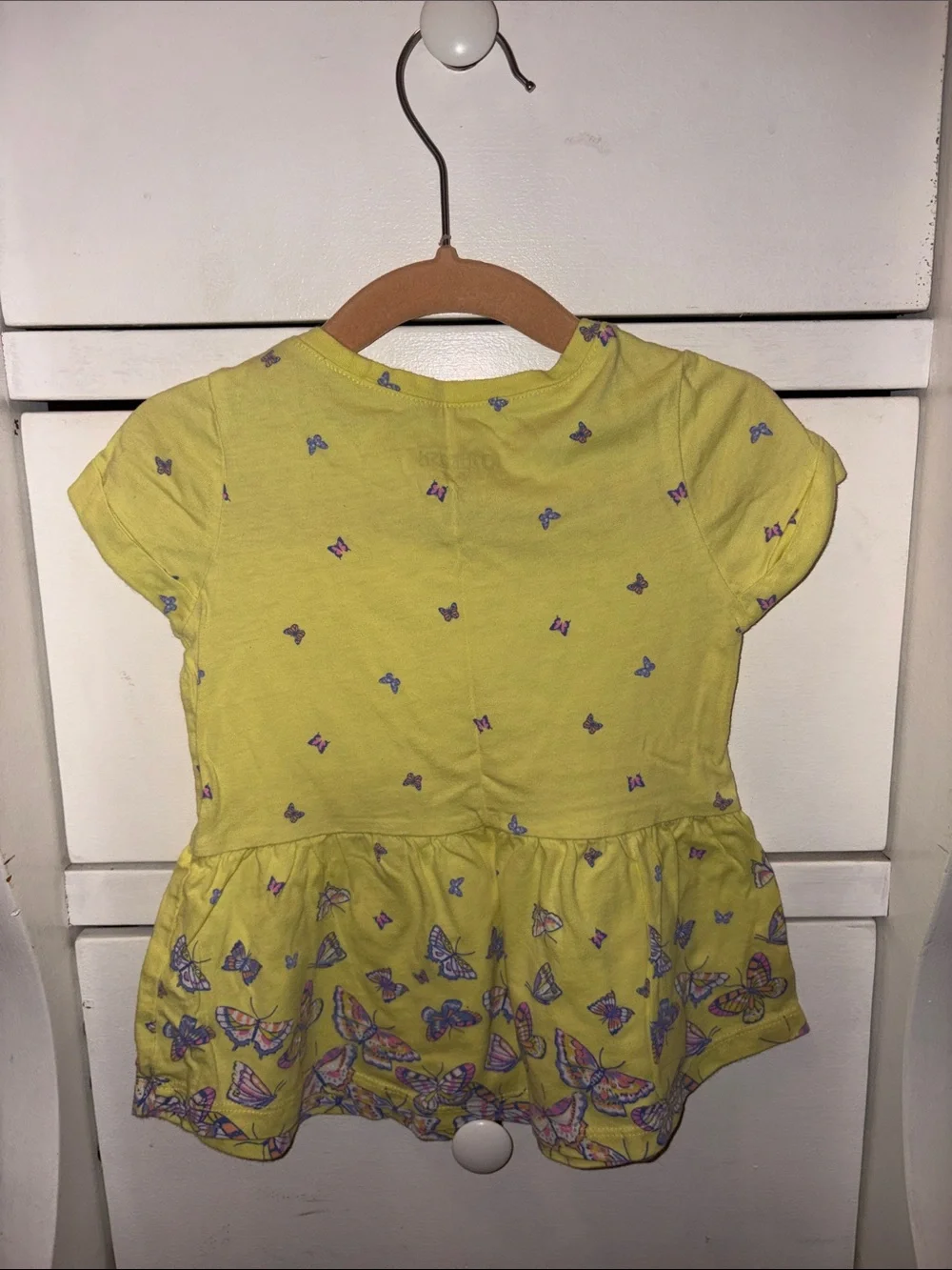 OshKosh B'gosh Yellow Tee with Butterfly Accents